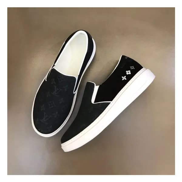 루이비통 남성 모던 블랙 로퍼 - Louis vuitton Mens Black Loafer… - 1