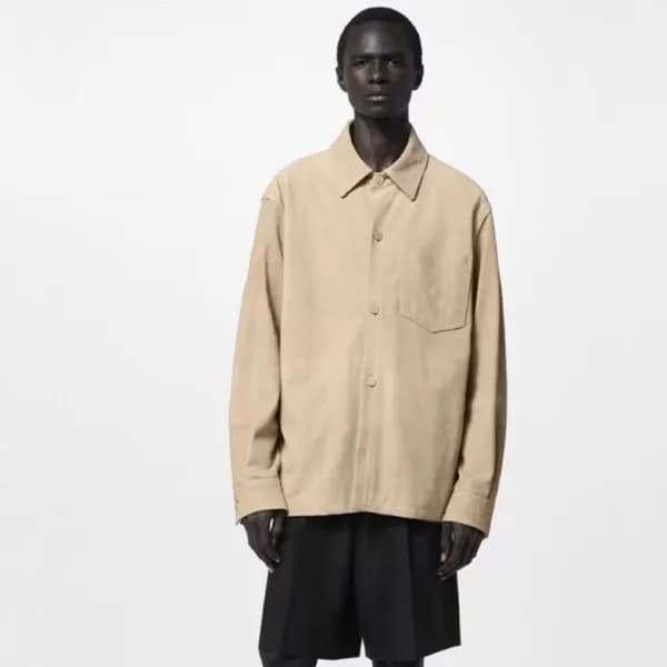 루이비통 남성 모노그램 베이지 셔츠 - Louis vuitton Mens Beige Shi… - 1