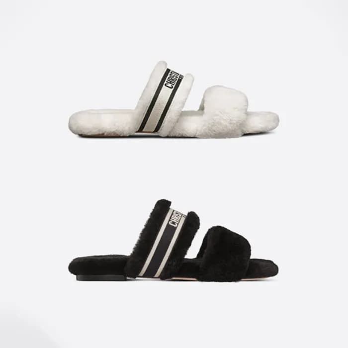 디올 여성 시어링 뮬 슬리퍼 KDQ734ESK 【매장-130만원대】 - Dior Women… - 1