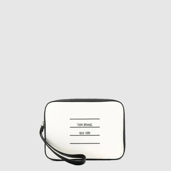 톰브라운 남성 페이퍼 라벨 파우치 - Thom Browne Mens Paper Label … - 1