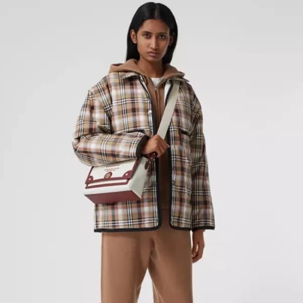 버버리 여성 버건디 크로스백 - Burberry Womens Burgundy Cross B… - 1