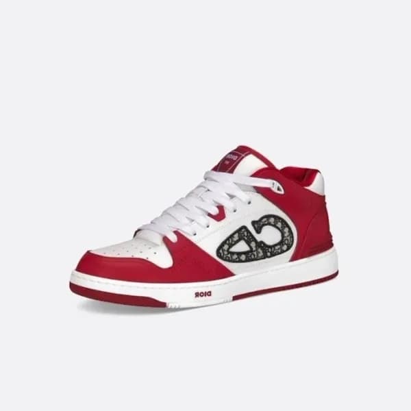 디올 남/녀 레드 스니커즈 - Dior Unisex Red Sneakers - dis23x - 1