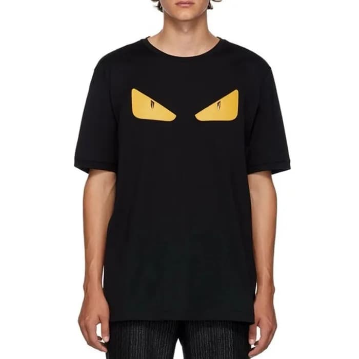 펜디 남성 블랙 티셔츠 - Fendi Mens Black Tshirts - fec219x - 1