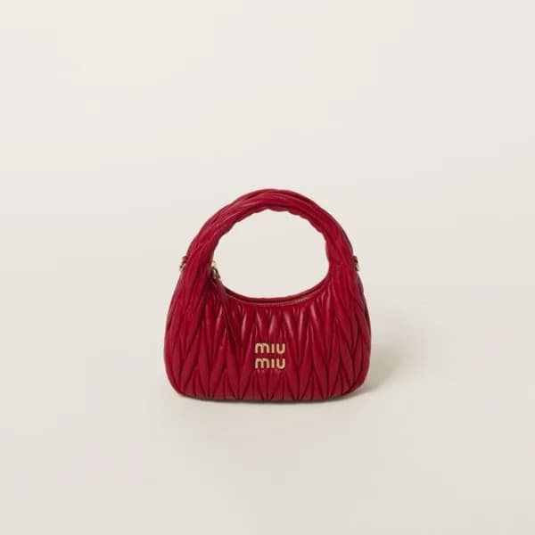 미우미우 여성 완더 마테라쎄 호보 백 - Miumiu Womens Wander Matela… - 1