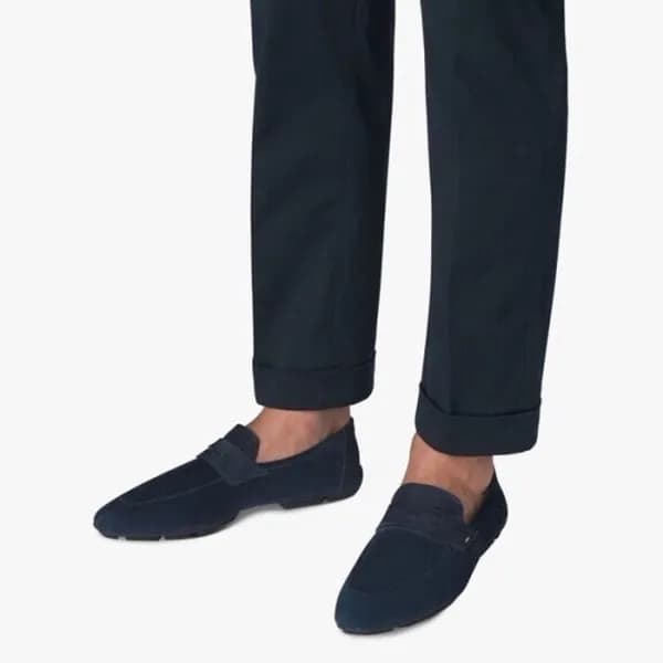 벨루티 남성 네이비 로퍼 - Berluti Mens Navy Loafer - bes683x - 1