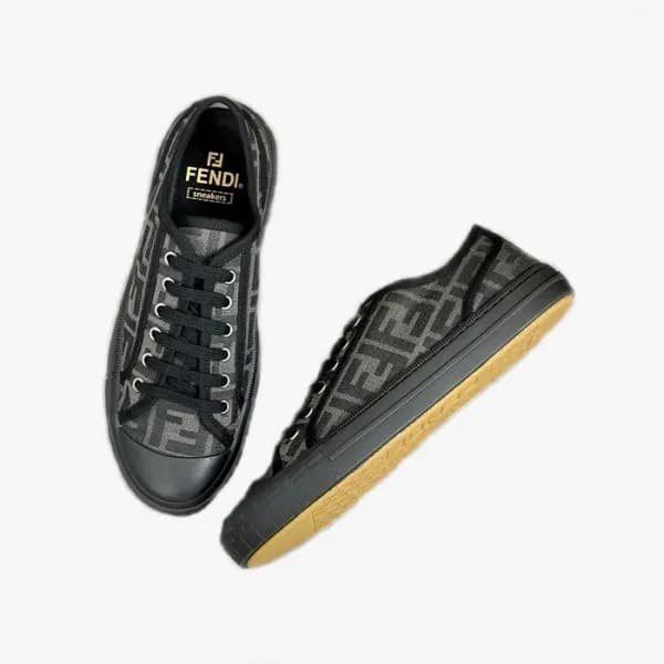 펜디 남/녀 블랙 스니커즈 - Fendi Unisex Black Sneakers - fes… - 1