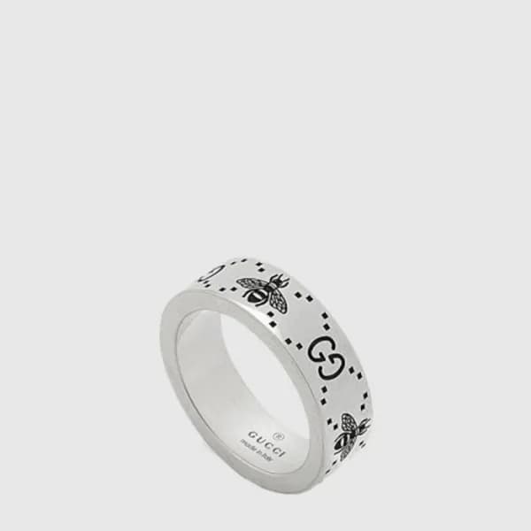 구찌 남/녀 GG 벌 인그레이빙 반지 - Gucci Unisex GG Bee Engravi…