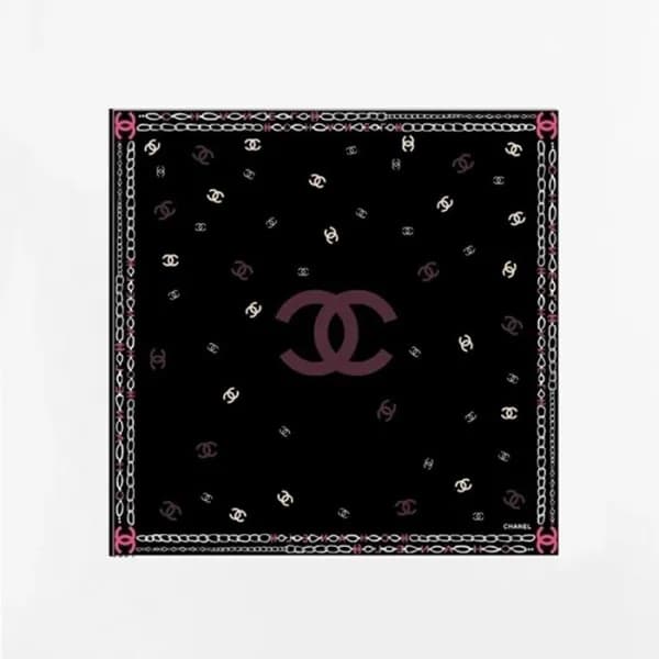 샤넬 여성 블랙 스카프 - Chanel Womens Black Scarf - acc2259… - 1