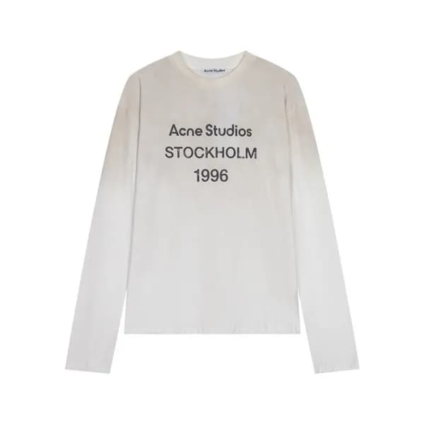 아크네 남/녀 라운드 긴팔티 - Acne Unisex Round Tshirts - anc1… - 1