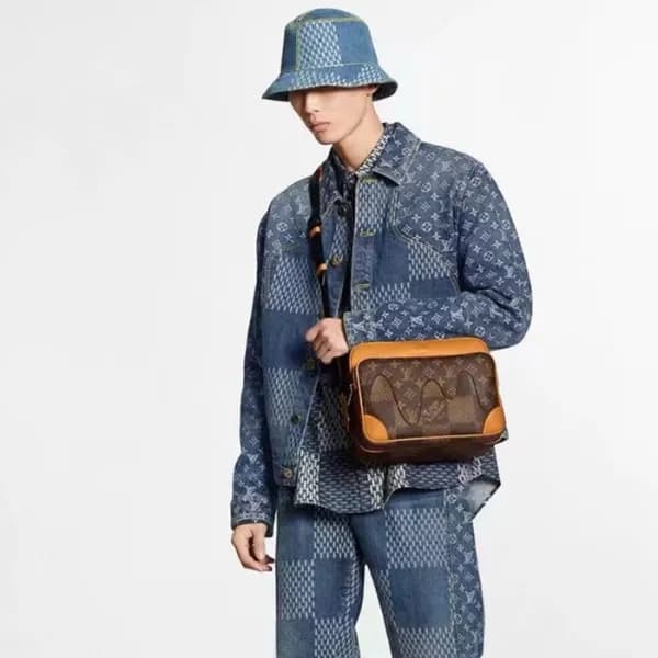 루이비통 남성 데님 재킷 - Louis vuitton Mens Denim Jacket - … - 1