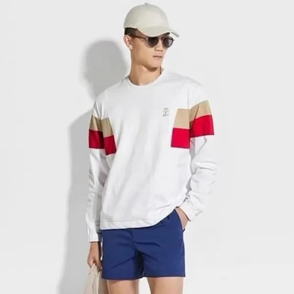 브루넬로쿠치넬리 남성 라운드 맨투맨 - Brunello Cucinelli Mens Roun… - 1