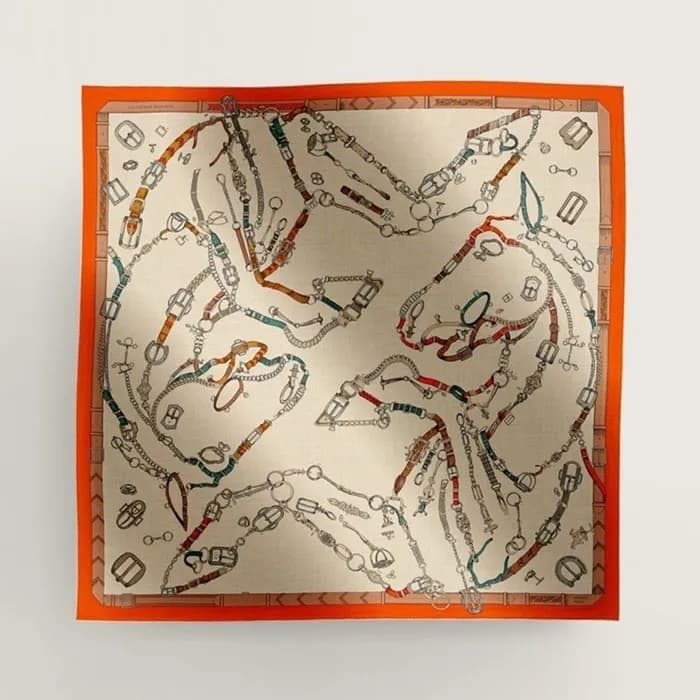 에르메스 여성 실크 스카프 - Hermes Womens Silk Scarf - acc238… - 1