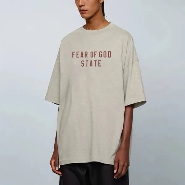 피어오브갓 남성 반팔 티셔츠 - Fear of god Mens Round Tshirts -… - 1