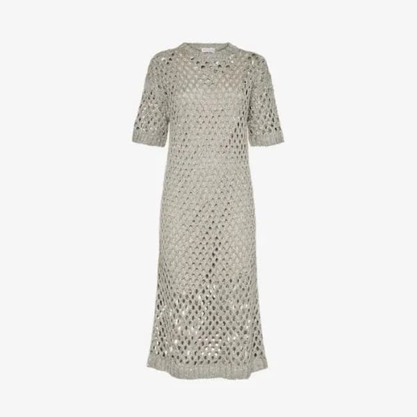 브루넬로쿠치넬리 여성 라운드 원피스 - Brunello Cucinelli Womens Ro… - 1