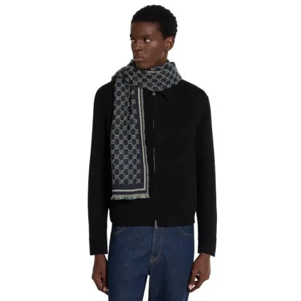 구찌 남/녀 양면 머플러 - Gucci Unisex Reversible Muffler - … - 1