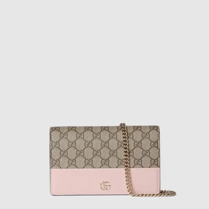 구찌 여성 GG 마몽 체인 지갑 - Gucci Womens GG Marmont Chain … - 1