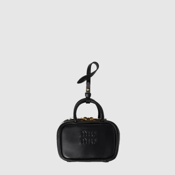 미우미우 여성 가죽 마이크로 보 백 - MiuMiu Womens Leather Micro … - 1
