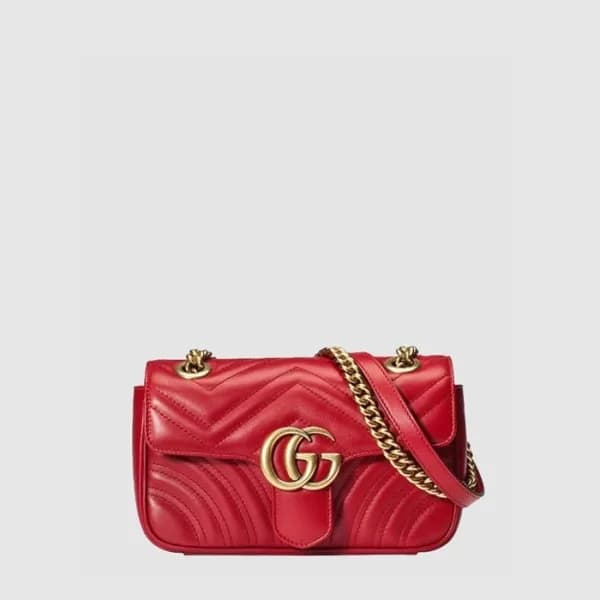 구찌 여성 GG 마몽 마틀라세 미니 숄더백 - Gucci Womens GG Marmont … - 1
