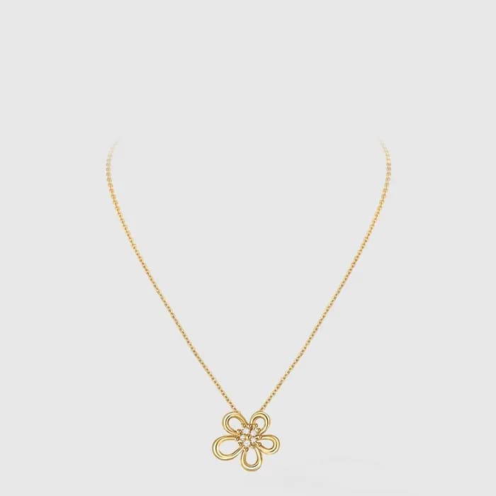 반클리프 아펠 여성 플라워 레이스 펜던트 네크리스 - Van Cleef & Arpels W… - 1