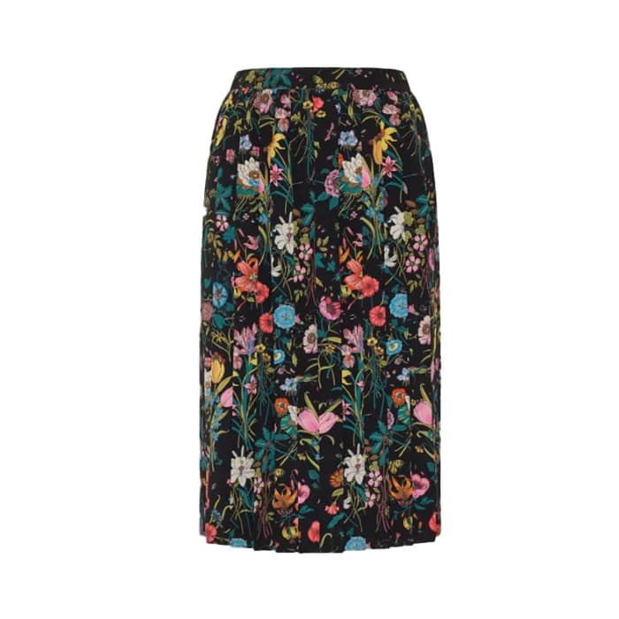 구찌 여성 프린트 실크 미디 스커트 - Gucci Womens Printed Silk Mi… - 1