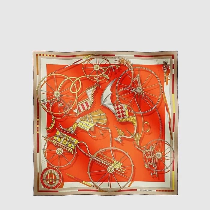 에르메스 여성 부아츄 엔 이퀼리브르 숄 - Hermes Womens Voitures en Equilibre Shawl - acc8832x - 1