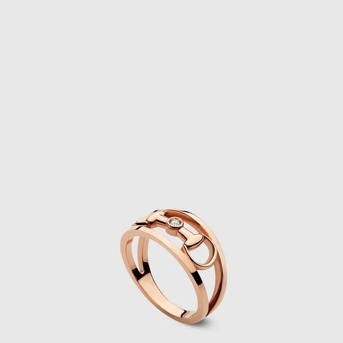 구찌 여성 홀스빗 와이드 다이아몬드 반지 - Gucci Womens Horsebit Wide Diamond Ring - acc10657x - 1