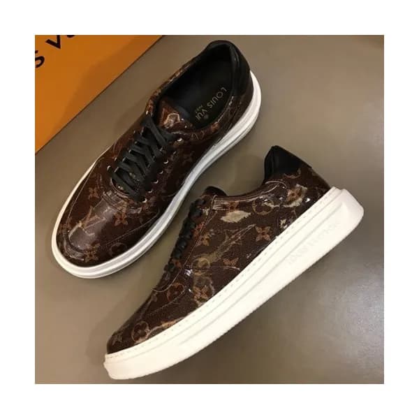 LOUIS VUITTON 2018 MENS LEATHER SKEAKERS - 루이비통 남성… - 1