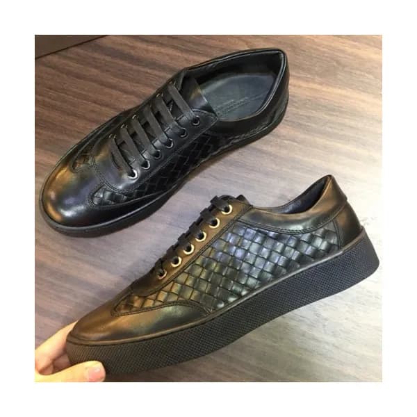 BOTTEGA VENETA 2018 MENS LEATHER SKEAKERS - 보테가베네… - 1