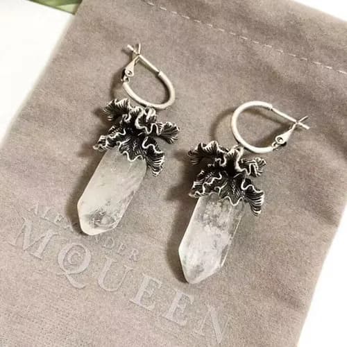 Alexander Mcqueen White Gold Earring - 알렉산더 맥퀸 여성용… - 1