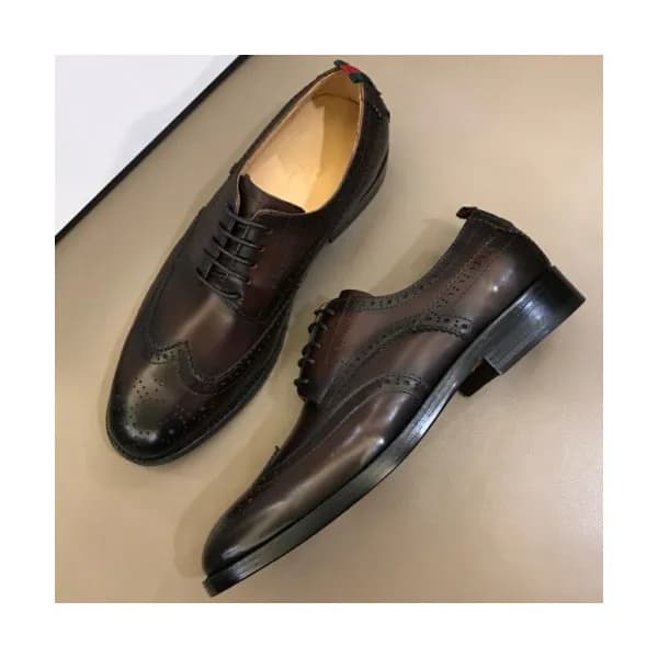 GUCCI 2018 MENS LEATHER OXFORD - 구찌 남성 레더 옥스퍼드 GU… - 1
