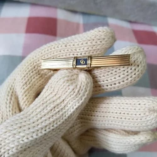 DIOR MENS YELLOW GOLD CUFFS - 디올 남성용 18k도금… - 1