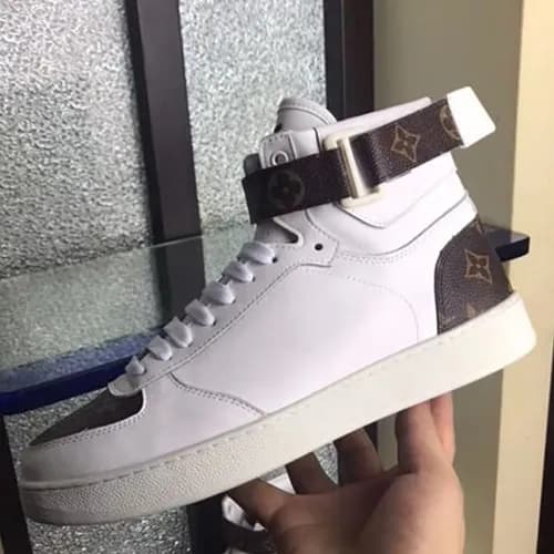 Louis Vuitton Revoly Trainer Denim High Top Sneake… - 1