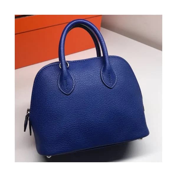 Hermes Mini Bolide Goat Skin Leather Tote Bag ,18c… - 1