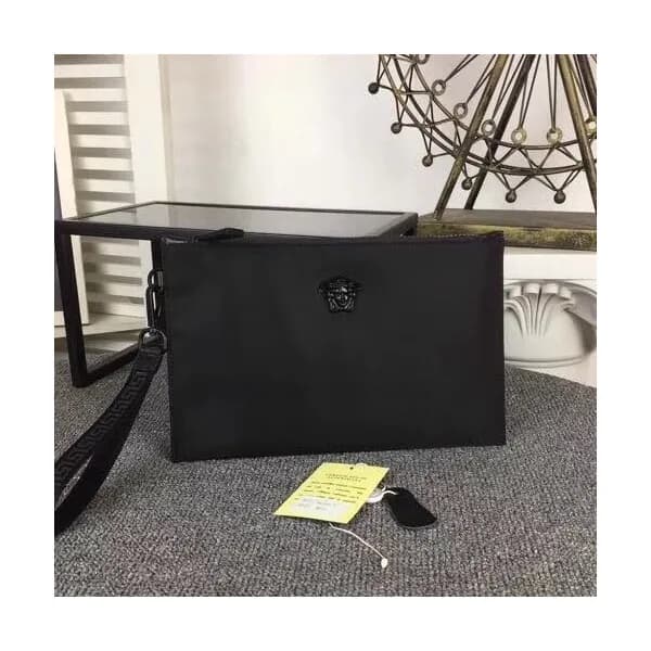 Versace Leather Clutch Bag,27CM - 베르사체 레더 남성용 클러치백… - 1