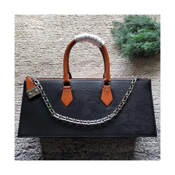 Louis Vuitton Sac Tricot Monogram Vernis Tote Shou… - 1