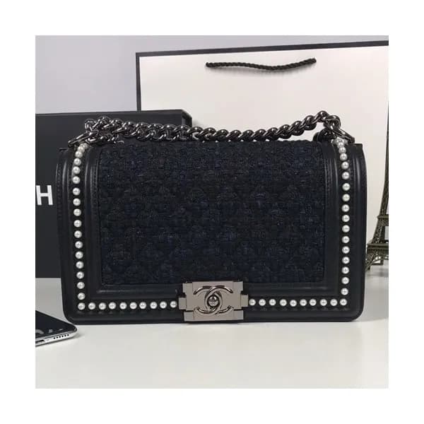 Chanel 2018 Leboy Leather Chain Shoulder Bag ,25CM… - 1