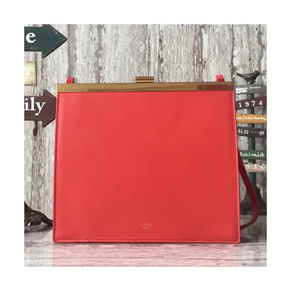 Celine Leather Shoulder Bag,23CM - 셀린느 레더 여성용 숄더백 … - 1