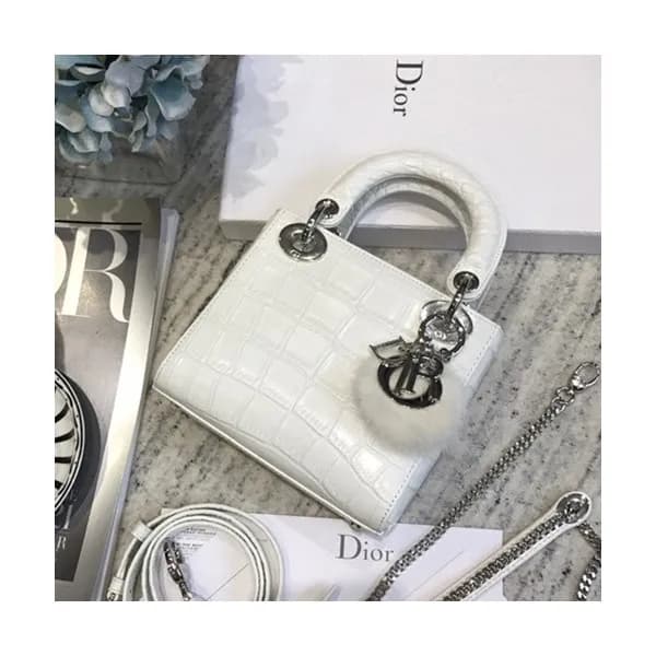 Dior 2019 Lady Dior Mini Tote Shoulder Bag,17CM - … - 1