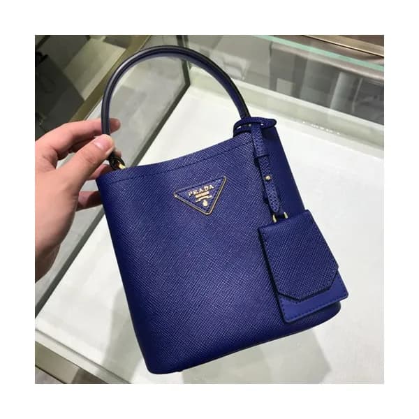 Prada 2019 Double Small Saffiano Tote Shoulder Bag… - 1