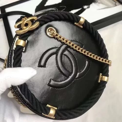 Chanel 2019 Small Round Chain Shoulder Bag ,15CM … - 1