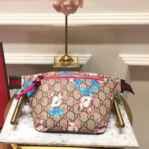 Gucci GG Supreme Print Belt Bag,22CM - 구찌 GG 수프림 프…