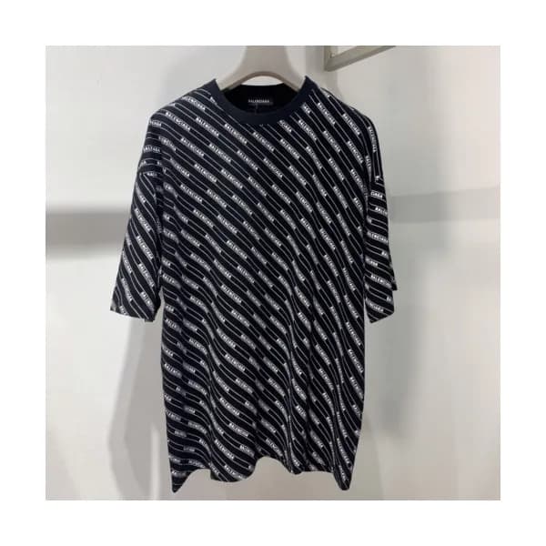 Balenciaga 2019 Mm/Wm Oversize Logo Short Sleeved … - 1