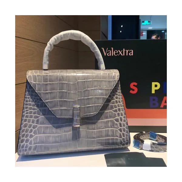Valextra 2019 Leather Tote Shoulder Bag,26CM - 발렉스… - 1