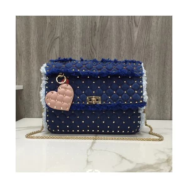 Valentino 2019 Denim Tote Shoulder Bag,30CM - 발렌티노… - 1