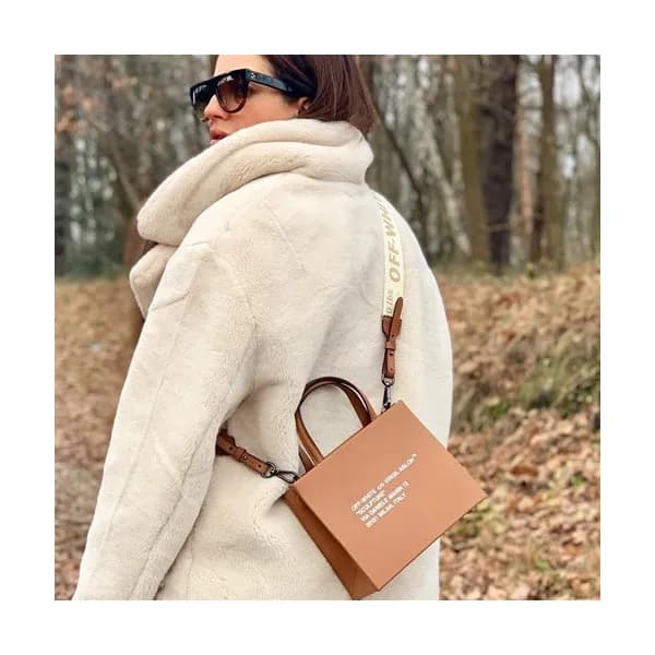 Off White 2019 Leather Tote Shoulder Bag,22cm - 오프… - 1