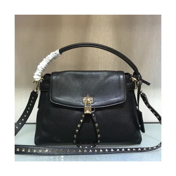 Valentino 2019 Leather Twiny Rockstud Tote Shoudle… - 1
