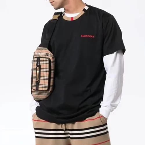 Burberry 2019 Mens Logo Polo Cotton Short Sleeved … - 1
