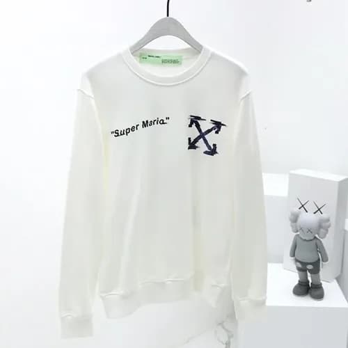 Off-White 2019 Mm/Wm Logo Wolf Cotton Hood Tee -오프… - 1