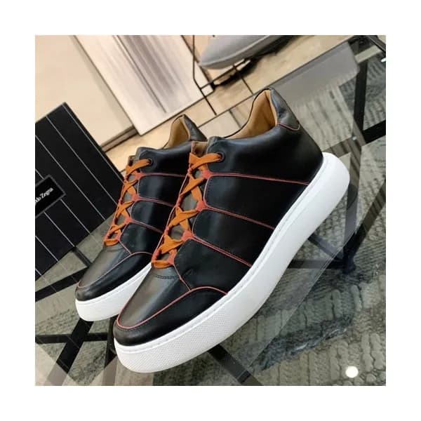 Ermenegildo Zegna 2019 Mens Leather Sneakers - 에르… - 1