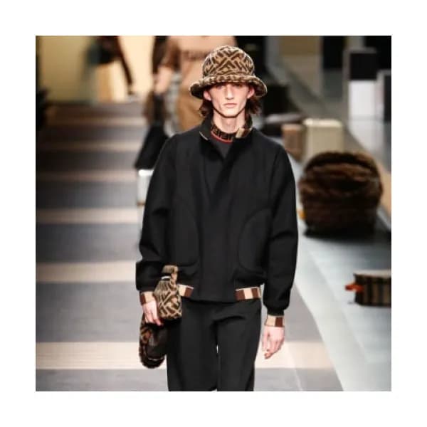 Fendi 2019 Mens Casual Zip-up Cashmere Jacket - 펜디… - 1
